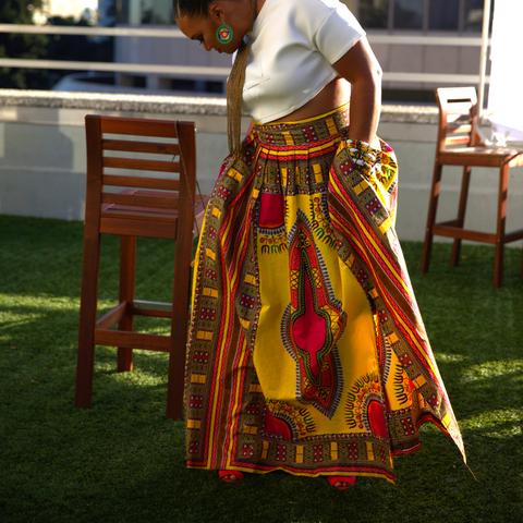 African print Maxi Skirts